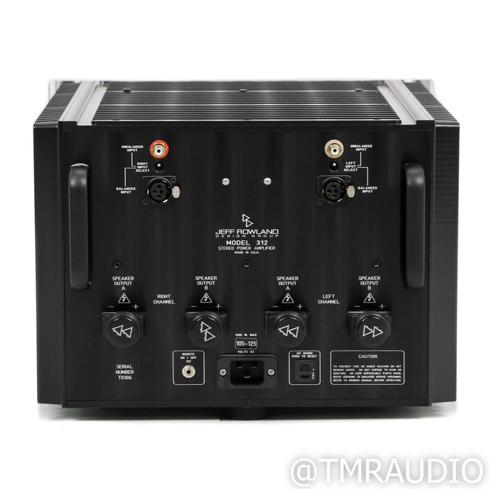 Jeff Rowland Design Model 312 Stereo Power Amplifier