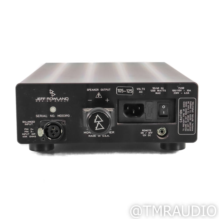Jeff Rowland Design Model 501 Monoblock Power Amplifier; Single