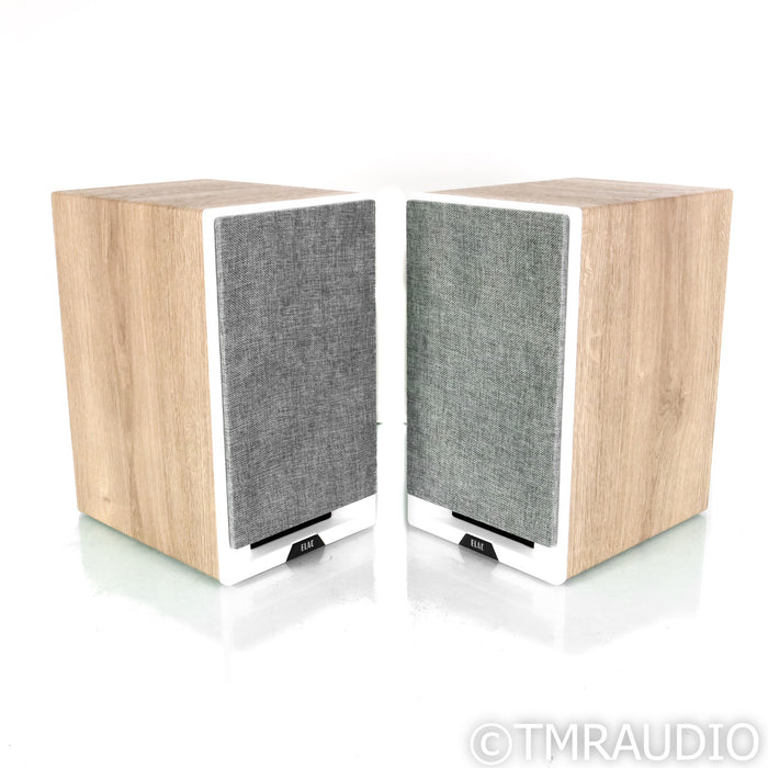 ELAC Debut Reference DBR62 Bookshelf Speakers; Oak & White Pair