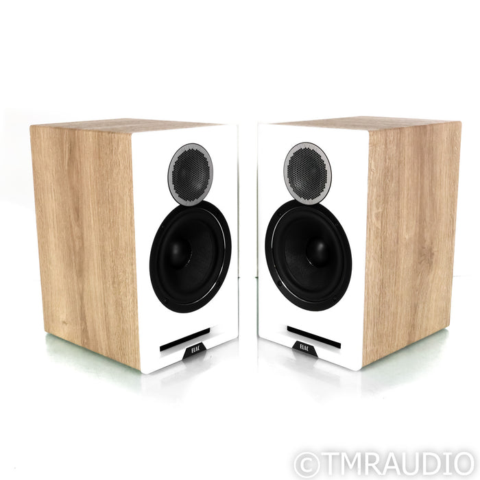 ELAC Debut Reference DBR62 Bookshelf Speakers; Oak & White Pair