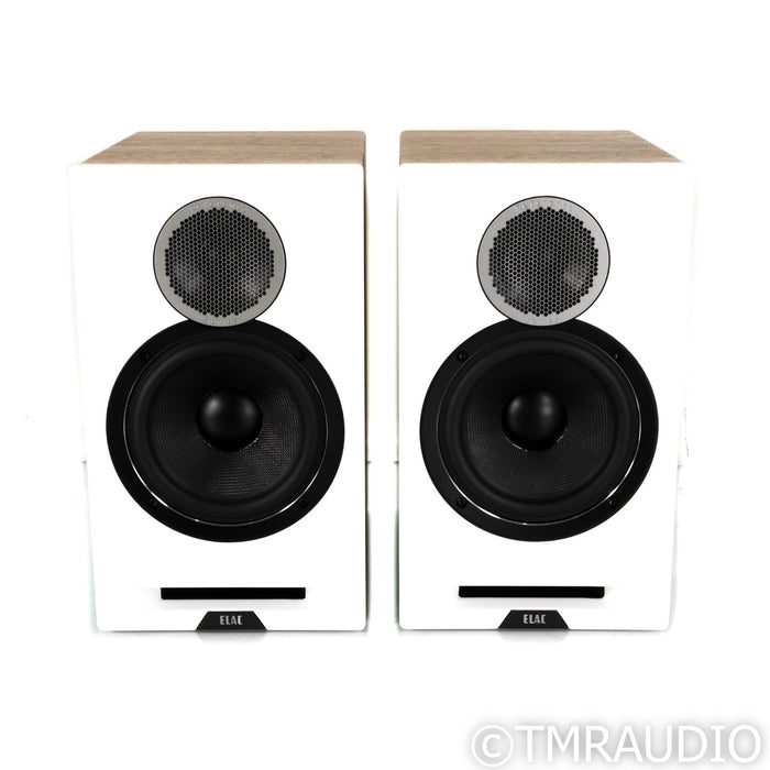 ELAC Debut Reference DBR62 Bookshelf Speakers; Oak & White Pair