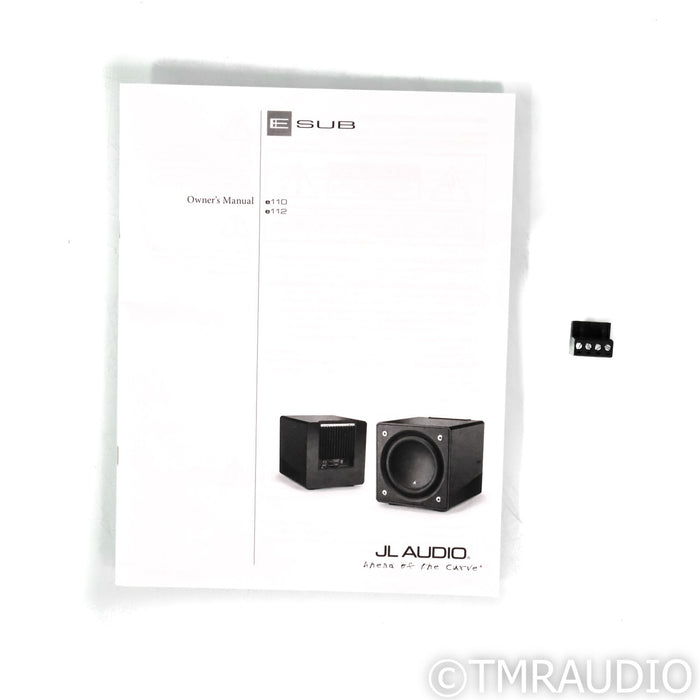 JL Audio E110 10" Powered Subwoofer; Satin Black
