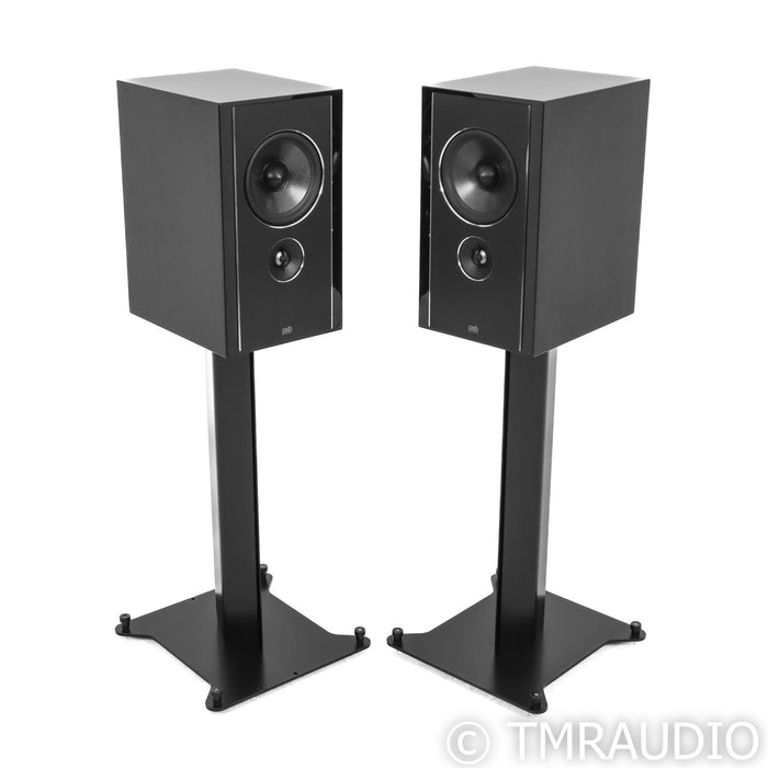 PSB Speakers Synchrony B600 Bookshelf Speakers; Gloss Black Pair w/ Stands