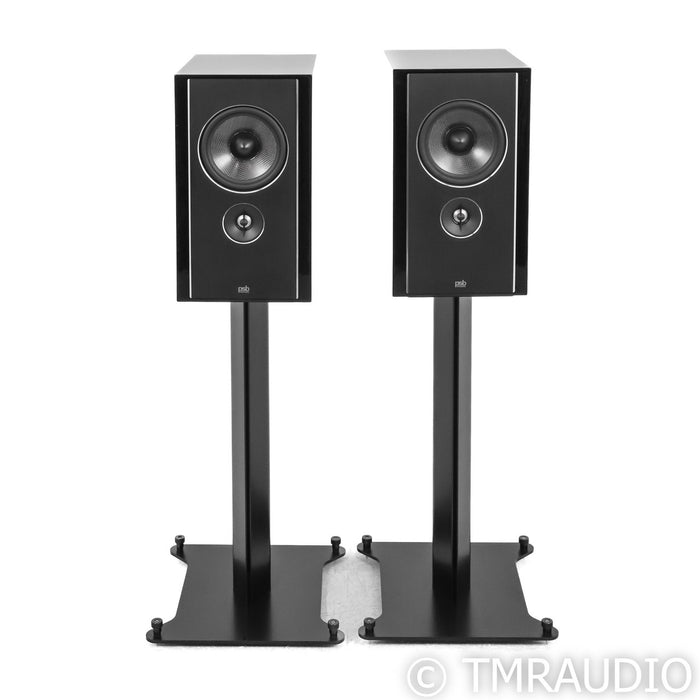 PSB Speakers Synchrony B600 Bookshelf Speakers; Gloss Black Pair w/ Stands