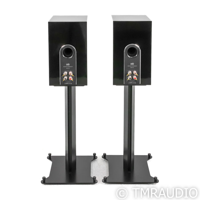 PSB Speakers Synchrony B600 Bookshelf Speakers; Gloss Black Pair w/ Stands