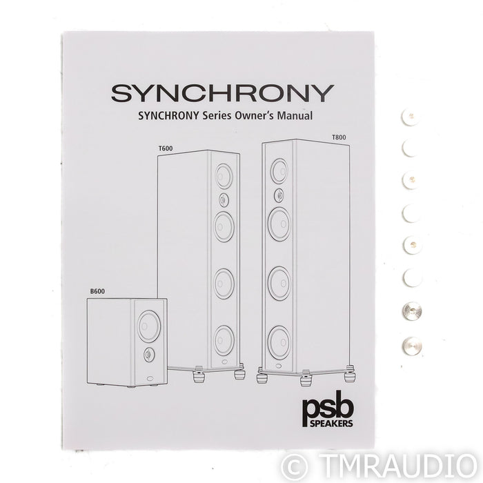 PSB Speakers Synchrony B600 Bookshelf Speakers; Gloss Black Pair w/ Stands