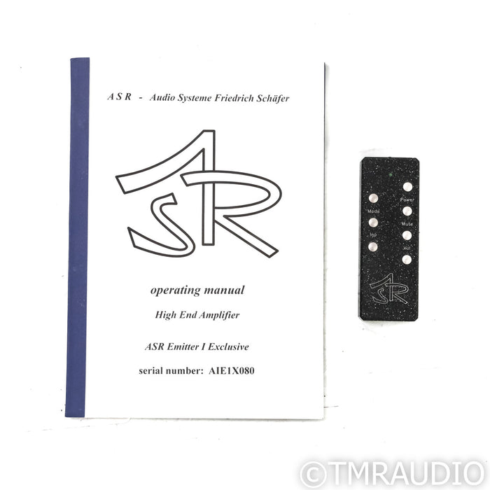 ASR Emitter 1 Exclusive Stereo Integrated Amplifier; w/ Battery PSU