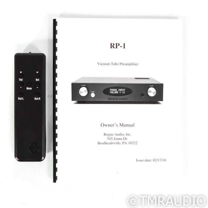 Rogue Audio RP-1 Stereo Tube Preamplifier; MM & MC Phono