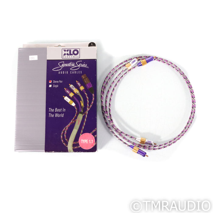 XLO Electric Signature Type 1.1 RCA Cables; 1m Pair Interconnects