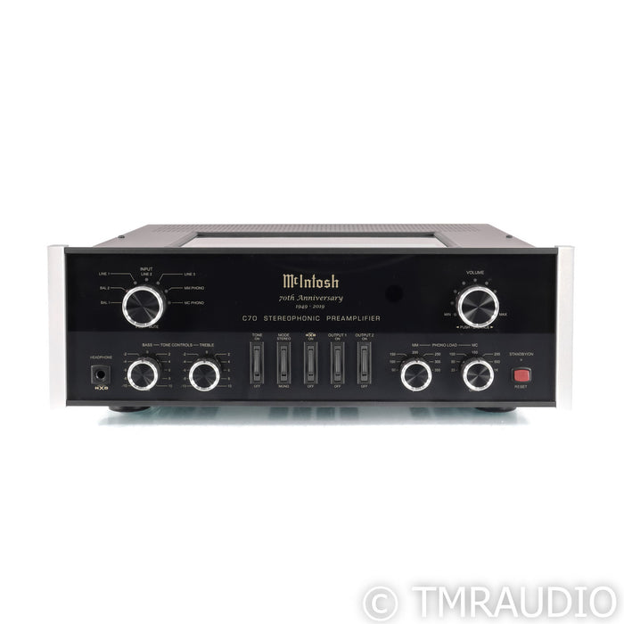 McIntosh C70 70th Anniversary Stereo Tube Preamplifier; MM & MC Phono