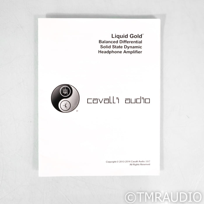 Cavalli Audio Liquid Gold Headphone Amplifier