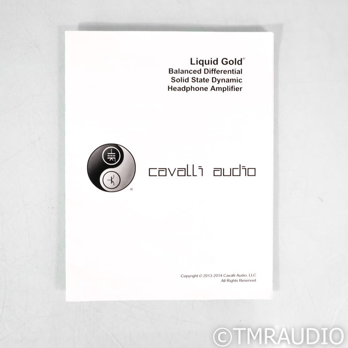 Cavalli Audio Liquid Gold Headphone Amplifier