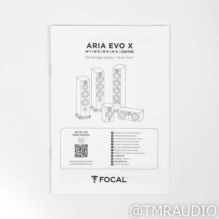 Focal Aria Evo X No. 2 Floorstanding Speakers; Prime Walnut Pair (Open Box)