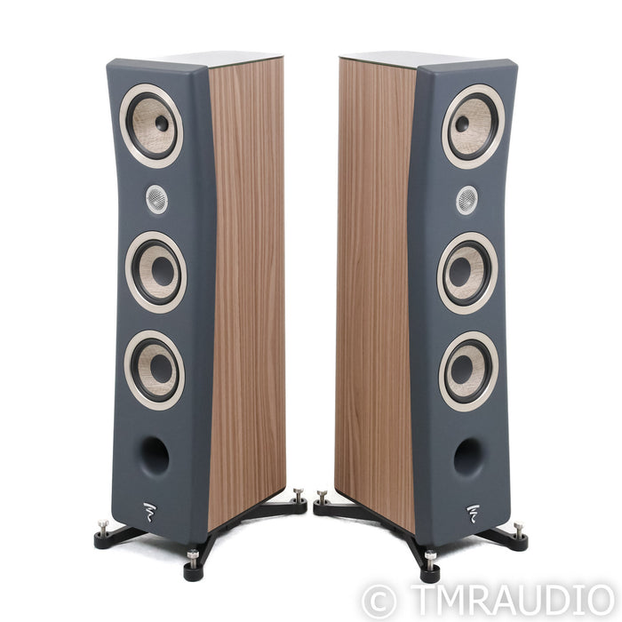 Focal Kanta No. 2 Floorstanding Speakers; Walnut & Grey Pair (No Grills; Used)