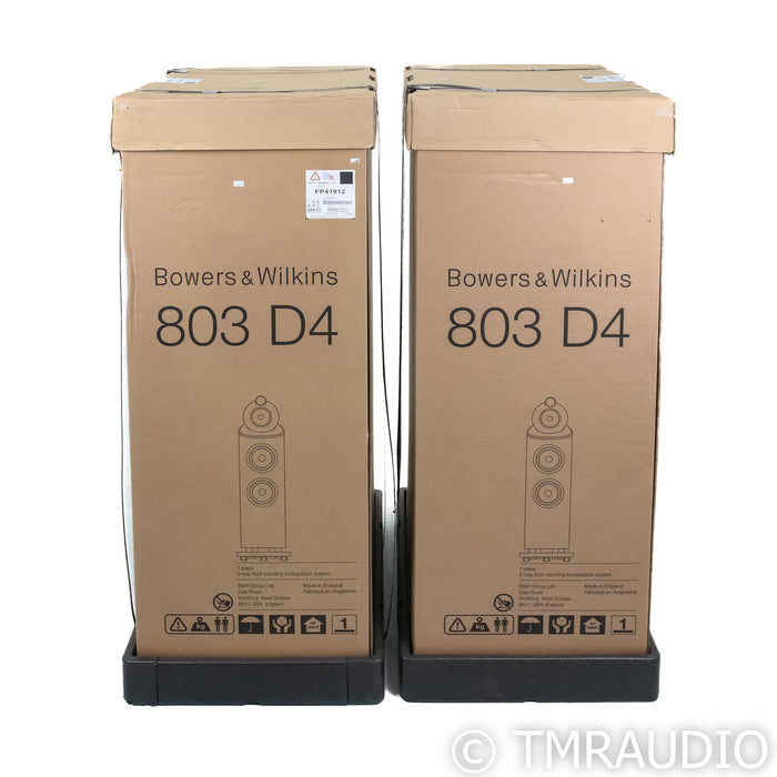Bowers & Wilkins 803 D4 Floorstanding Speakers; Gloss Black Pair (Sealed)