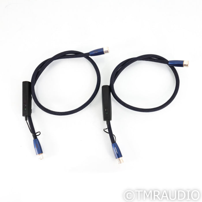 AudioQuest Water XLR Cables; 1m Pair Balanced Interconnects