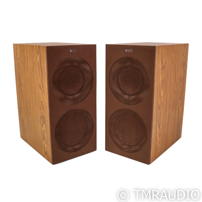 KEF R3 Bookshelf Speakers; Walnut Pair