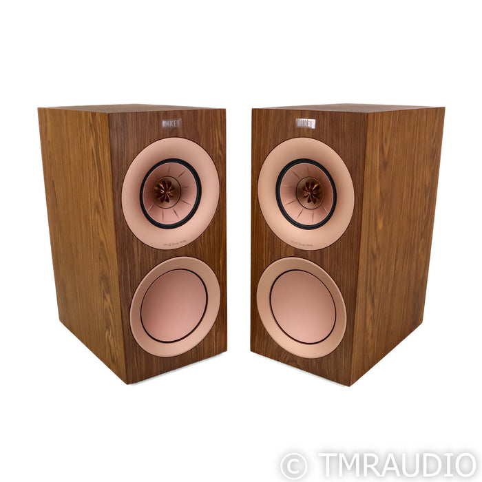 KEF R3 Bookshelf Speakers; Walnut Pair