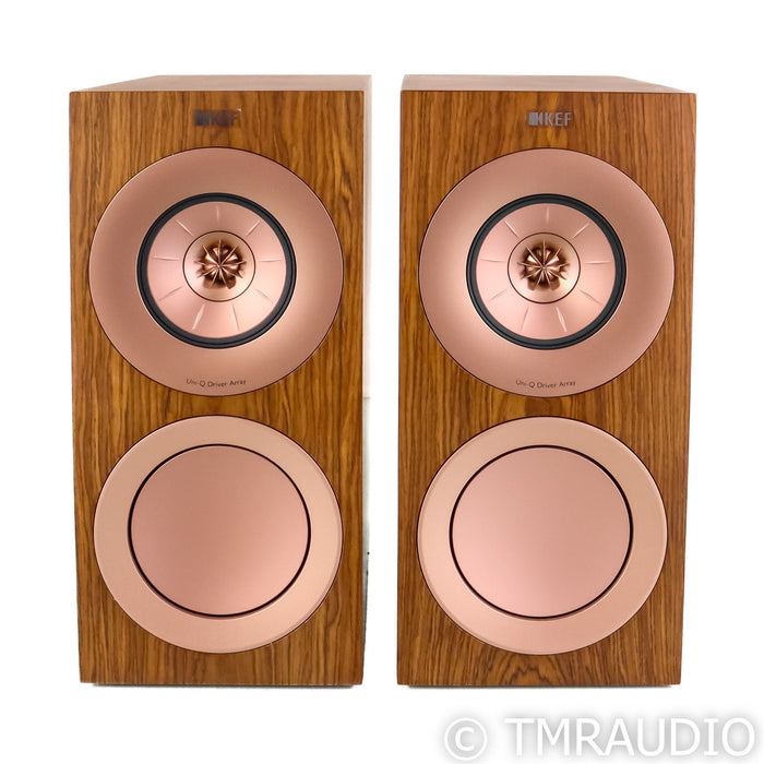 KEF R3 Bookshelf Speakers; Walnut Pair