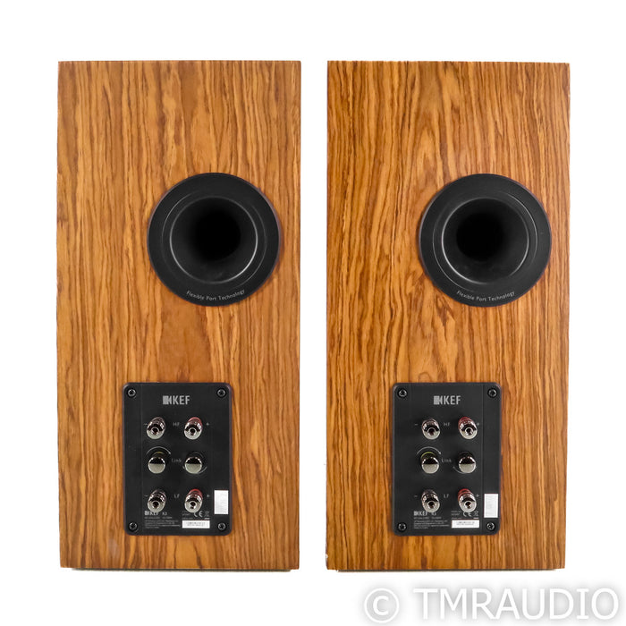KEF R3 Bookshelf Speakers; Walnut Pair