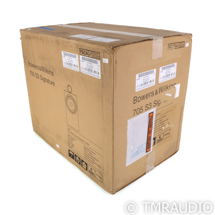 Bowers & Wilkins 705 S3 Signature Bookshelf Speakers; Datuk Gloss Pair (Sealed)