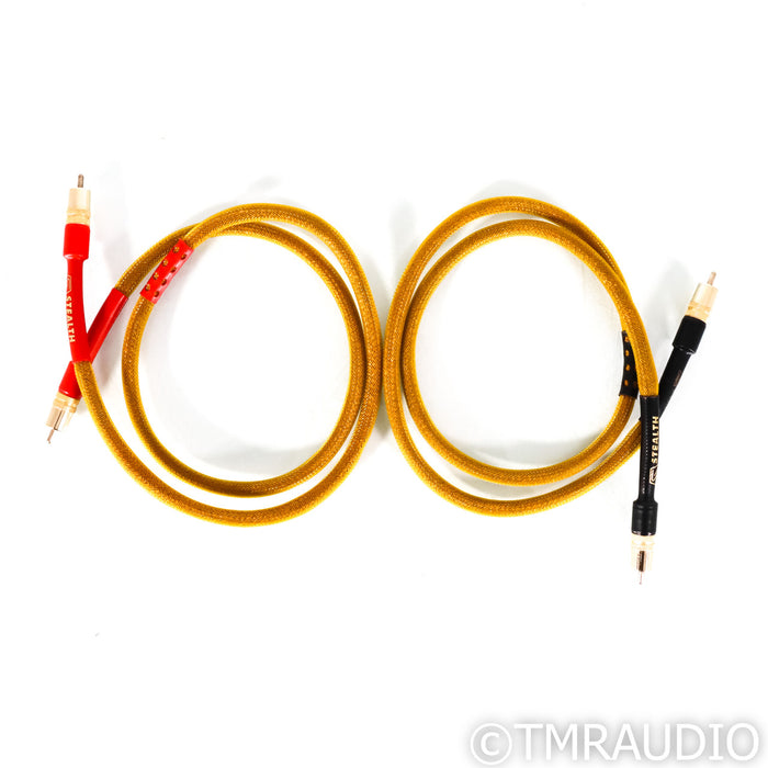 Stealth Audio PGS RCA Cables; 1m Pair Interconnects