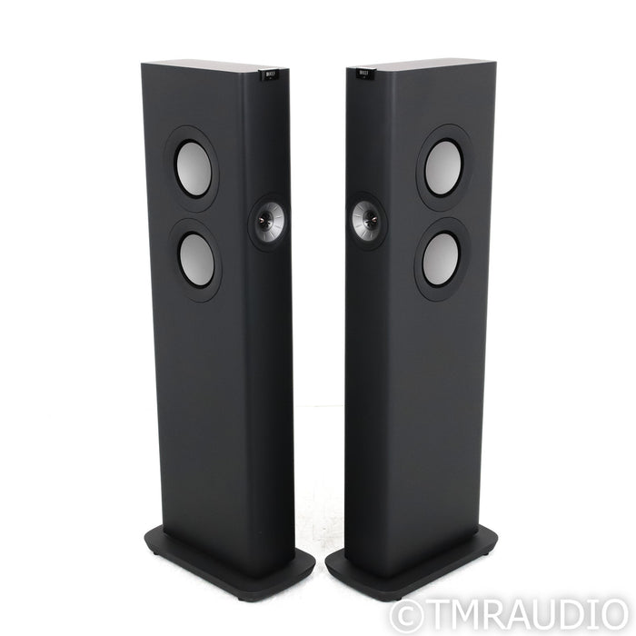 KEF LS60 Wireless Active Floorstanding Speakers; Carbon Black Pair