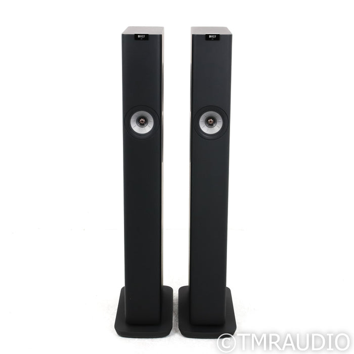 KEF LS60 Wireless Active Floorstanding Speakers; Carbon Black Pair