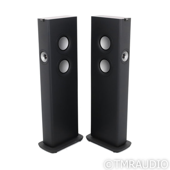 KEF LS60 Wireless Active Floorstanding Speakers; Carbon Black Pair