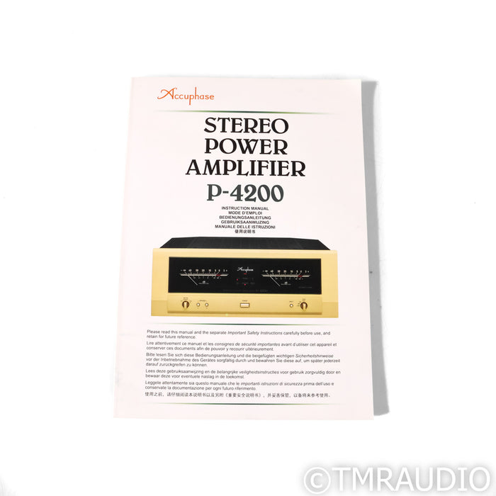 Accuphase P-4200 Stereo Power Amplifier
