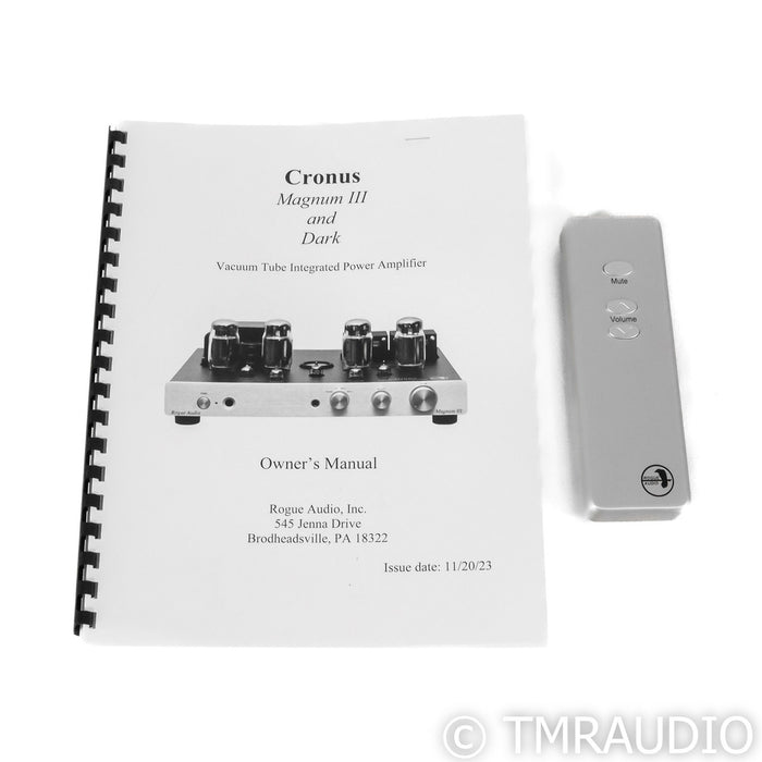 Rogue Cronus Magnum III Tube Integrated Amplifier; MM & MC Phono (New KT120s)