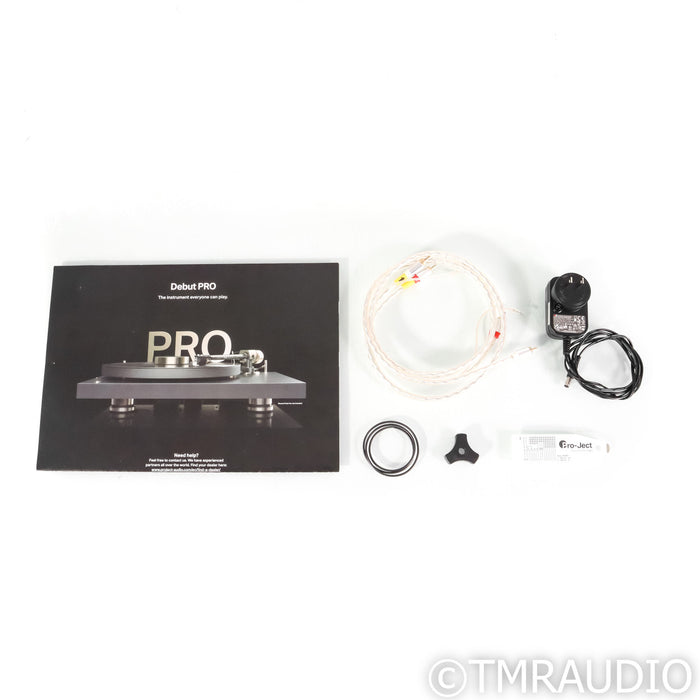 Pro-Ject Debut PRO Belt-Drive Turntable; Black; Rainier MM w/ Moonstone Stylus