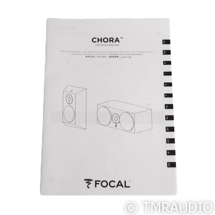 Focal Chora Center Channel Speaker; Black