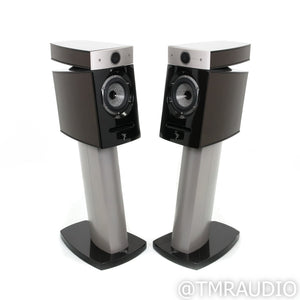 Focal Diablo Utopia Bookshelf Speakers; Hot Chocolate Lacquer Pair w/ Stands