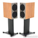 KEF Reference 1 Bookshelf Speakers; Silver Walnut Pair with Stands