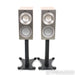 KEF Reference 1 Bookshelf Speakers; Silver Walnut Pair with Stands