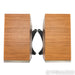 KEF Reference 1 Bookshelf Speakers; Silver Walnut Pair with Stands