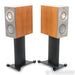 KEF Reference 1 Bookshelf Speakers; Silver Walnut Pair with Stands