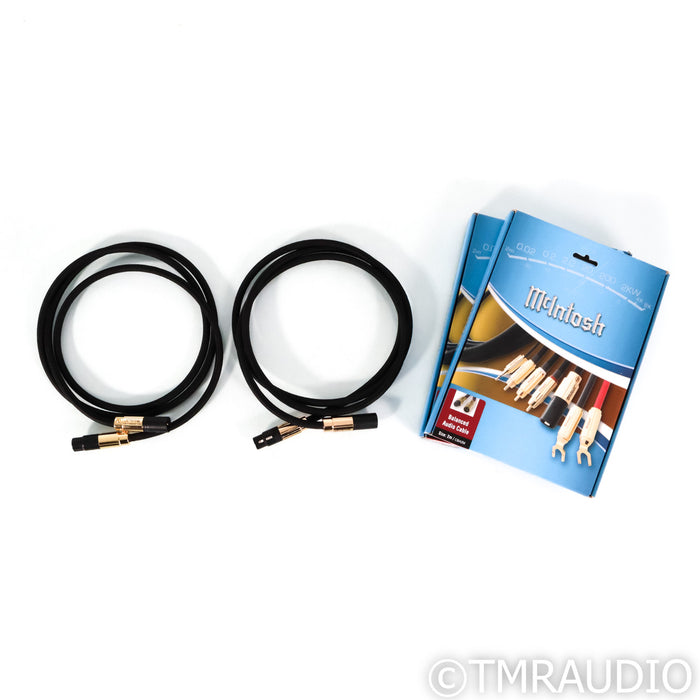 McIntosh CBA2M XLR Cables; 2m Pair Balanced Interconnects