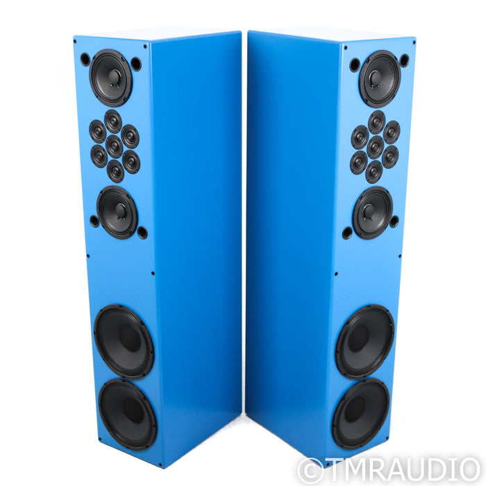 Tekton Design Double Impact Floorstanding Speakers; Blue Soft Gloss Pair