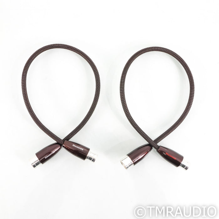 AudioQuest Mackenzie XLR Cables; 0.5m Pair Balanced Interconnects