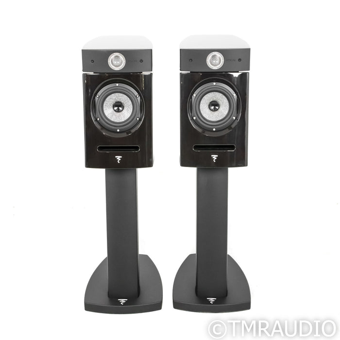 Focal Diablo Utopia Colour Evo Bookshelf Speakers; Walnut Pair w/ Stands (Used)
