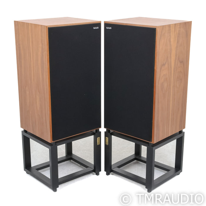 Harbeth 40.3 XD Floorstanding Speakers; Walnut Pair w/ Ton Trager Stands