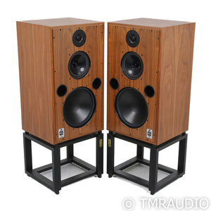 Harbeth 40.3 XD Floorstanding Speakers; Walnut Pair w/ Ton Trager Stands