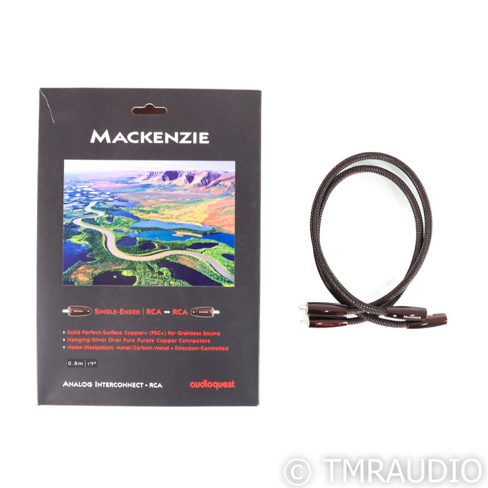 AudioQuest Mackenzie RCA Cables; 0.5m Pair Interconnects