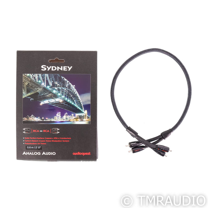 AudioQuest Sydney RCA Cable; 0.6m Stereo Interconnect