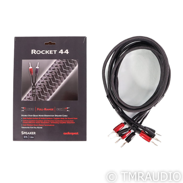 AudioQuest Rocket 44 Speaker Cables; 6' Pair