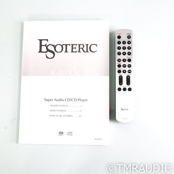 Esoteric Audio K-05X CD & SACD Player