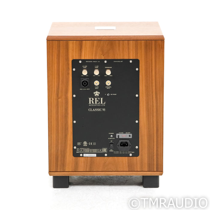 REL Acoustics Classic 98 10" Powered Subwoofer; Walnut