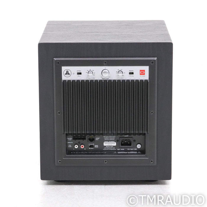 JL Audio Dominion d110 10" Powered Subwoofer; Black Ash